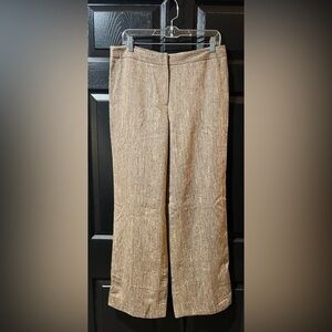 Tesori Wide Leg Herringbone Trousers
